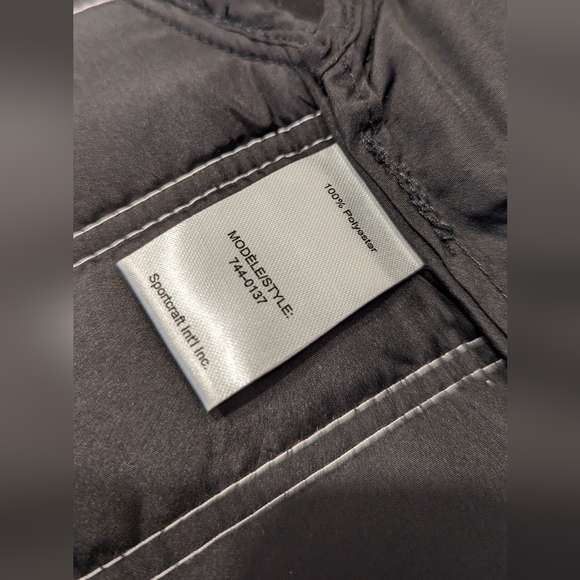 Bylyse black/white puffy vest XL - Picture 6 of 7